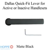 Dallas Lever Handle for Active/Inactive Handlesets - Matte Black, 3853172