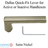 Dallas Lever Handle for Active/Inactive Handlesets - Satin Nickel, 3853201