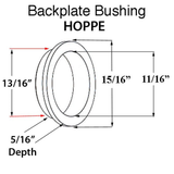 HOPPE / Fuhr Handle Bushing 11/16 Diameter, Plastic - Clear, 649798