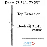 HOPPE 16MM TOP EXTENSION DOORS 78.54-79.25” SWING HOOK @ 35.43" - 3868796