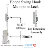 HOPPE Top Extension Doors 78.54-92.24” Swing Hook @ 35.43