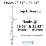 16mm Top Extension Swing Hook @ 19.69" &amp; 35.43"