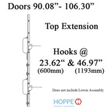 HOPPE 16MM TOP EXTENSION SWING HOOK @ 23.62“ & 46.97” - 3868825