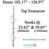 HOPPE 16mm Top Extension Swing Hook @ 23.62“ & 59.05” - 3868833