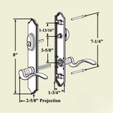 True Elegance 8" Arch Active Keyed Handle Hardware Hinged Door