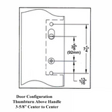 Elegance 10" Arch Non-Keyed Active Handle Hardware For Hinged Door - 395005