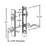 Expressions 12 Inch Square Non-Handed Active Keyed Hardware - 395009