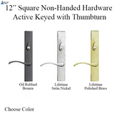 Expressions 12 Inch Square Non-Handed Active Keyed Hardware - 395009