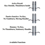 Expressions 12" Square Passive / Dummy Handle Set - 395010
