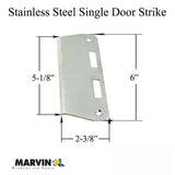 Marvin Jamb Strike Plate, Active Panel