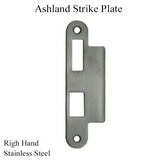 Ashland Strike Plate, Right Hand - Stainless Steel