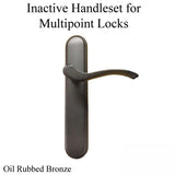 Inactive Handleset 400 Series Multipoint Lock Trim - Oil Rubbed Bronze