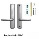 Inactive Handle Set 800C - for Multipoint Locks - Solid Brass - Choose Finish