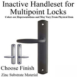 Inactive Handle Set 800C - for Multipoint Locks - Zinc Material - Choose Finish