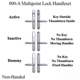 Inactive Handle Set 800A Series Non-Handed Brass - 395227B