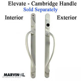 Elevate series, Sliding French Door handle, Exterior Active Keyed, LH