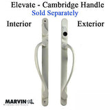 Elevate series, Sliding French Door handle, Interior Active Thumbturn, LHterior Active Thumbturn, LH