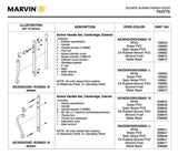 Elevate series, Sliding French Door handle, Interior Active Thumbturn, LHterior Active Thumbturn, LH