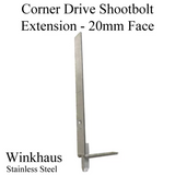 Corner Drive Shootbolt Extension 20mm Face - Stainless Steel