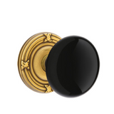 Emtek Porcelain Knobsets, Ebony Knob, Passage Set
