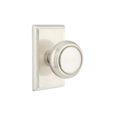 Emtek 8521 CLASSIC BRASS - Knobsets With Rectangular Rosette Dummy, Pair