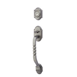 Emtek 460222 Sectional with San Carlos Grip Entrance Handleset - Wrought Steel Tubular - Dummy