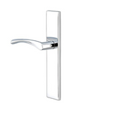 Emtek 8043 STRETTO Narrow Trim Lockset, 1-1/2" x 11" Modern Rectangular Non-Keyed, Brass Tubular, Dummy Single Sided
