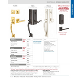 Emtek 4413 Franklin Single Cylinder Entrance Handleset - Brass Tubular