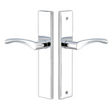 Emtek 8143 STRETTO Narrow Trim Lockset, 1-1/2" x 11" Modern Rectangular Non-Keyed, Brass Tubular, Passage