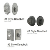 Emtek Wrought Steel Style #2 Double Cylinder Deadbolt - 8350