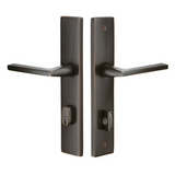Emtek 7442 STRETTO Narrow Trim Lockset, 2" x 10-1/2" Concord Keyed, Brass Tubular, Single Cylinder