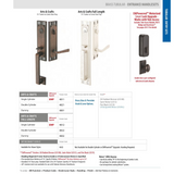 Emtek EMP4811 Arts & Crafts Single Cylinder Entrance Handleset - Brass Tubular - EMPowered Upgrade