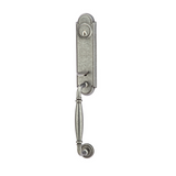 Emtek 462131 Monolithic with Normandy Grip Entrance Handleset - Wrought Steel Tubular - Double Cylinder