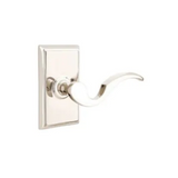 Emtek 8521 CLASSIC BRASS - LEVERSETS With Rectangular Rosette Dummy, Pair