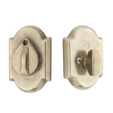 Emtek 8457 #1 Sandcast Bronze Deadbolt With Flap - Single Cylinder