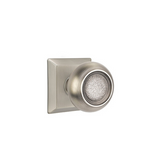 Emtek 8531 DESIGNER BRASS - Knobsets With Quincy Rosette Dummy, Pair