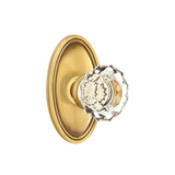 Emtek 8120 GLASS - Knobsets With Oval Rosette Passage Set