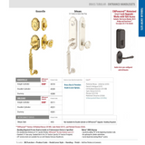 Emtek 4310 Knoxville Single Cylinder Entrance Handleset - Brass Tubular