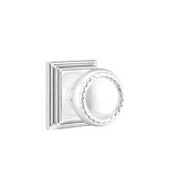 Emtek 8561 DESIGNER BRASS - Knobsets With Wilshire Rosette Dummy, Pair