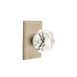 Emtek 8221 GLASS - Knobsets With Rectangular Rosette Privacy Set