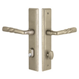 Emtek 5442 STRETTO Narrow Trim Lockset, 2" x 10" Rectangular Keyed, Brass Tubular, Single Cylinder