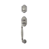 Emtek 462232 Sectional with Normandy Grip Entrance Handleset - Wrought Steel Tubular - Double Cylinder