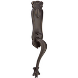 Emtek 472333 Art Nouveau Entrance Handleset - Lost Wax Cast Bronze Tubular - Double Cylinder