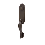 Emtek 451112 Remington Entrance Handleset - Sandcast Bronze Tubular - Single Cylinder