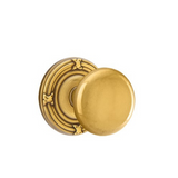 Emtek 8207 CLASSIC BRASS - Knobsets With Ribbon & Reed Rosette Privacy Set