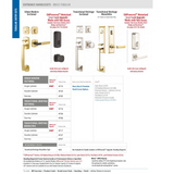 Emtek 4716 Transitional Heritage Sectional Single Cylinder Entrance Handleset - Brass Tubular