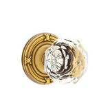 Emtek 8207 GLASS - Knobsets With Ribbon & Reed Rosette Privacy Set