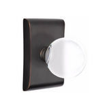 Emtek 5051 MODERN DESIGNER BRASS KNOBSETS With Neos Rosette Dummy, Pair