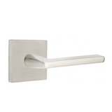 Emtek S100 STAINLESS STEEL - LEVERSETS With Square Rosette Passage Set