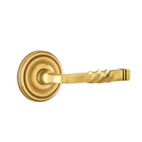 Emtek 8100 DESIGNER BRASS - LEVERSETS With Regular Rosette Passage Set